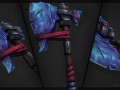 Modeling game dev - Ice hatchet weapon 3D Model