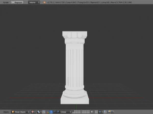 мраморный столб 3D Модель
