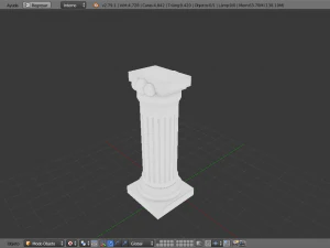 marble pillar 3D Model
