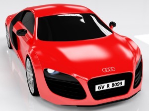 audi r8 3Dモデル