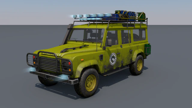 land rover defender 3D Model .c4d .max .obj .3ds .fbx .stl .blend