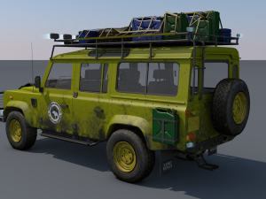 land rover defender 3D 模型