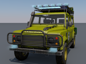 land rover defender 3D 模型
