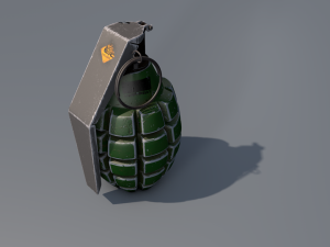 fragmentation grenade Modelo 3D