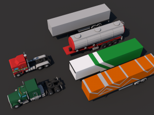 Truckstrailer 3D Model