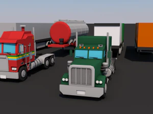 Truckstrailer 3D Model