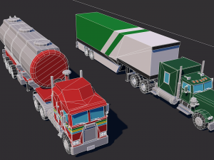Truckstrailer 3D Model