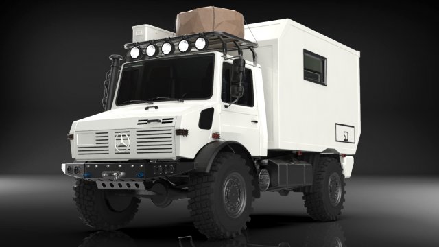 Unimog atlas 4x4 mid-poly 3D मॉडल .c4d .max .obj .3ds .fbx .stl .blend 