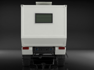 Unimog atlas 4x4 mid-poly 3D मॉडल