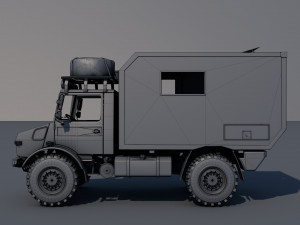 Unimog atlas 4x4 mid-poly 3D मॉडल