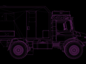 Unimog atlas 4x4 mid-poly 3D मॉडल