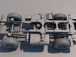Unimog atlas 4x4 mid-poly 3D मॉडल