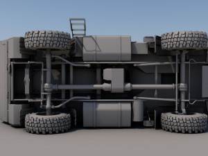 Unimog atlas 4x4 mid-poly 3D मॉडल