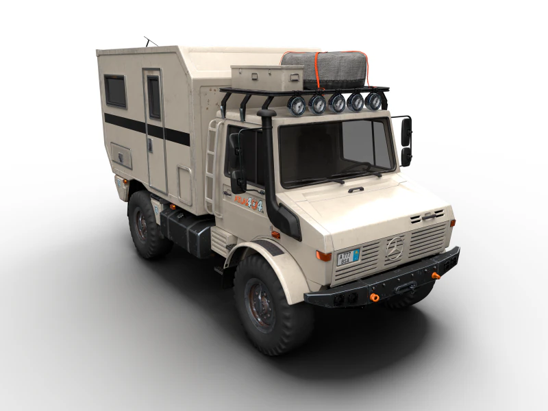 Unimog Atlas 4x4 U1300 3D Model .c4d .max .obj .3ds .fbx .stl .blend 