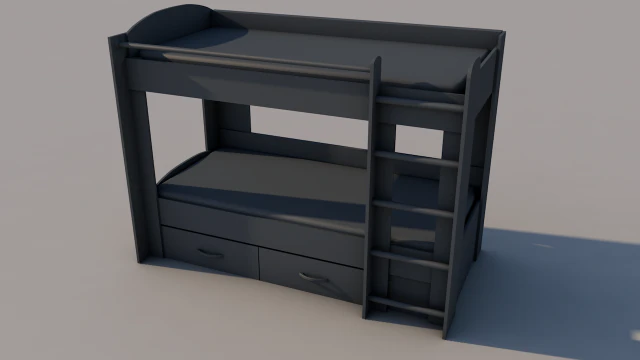 bed 3D Model .c4d .max .obj .3ds .fbx .stl .blend 