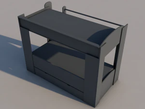 bed 3D Model