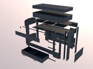 bed 3D Model