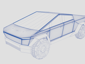 tesla cybertruck sport Modelo 3D