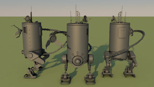 rob&ocirc; Modelo 3D .c4d .max .obj .3ds .fbx .stl .blend 