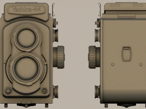 Yashica44 Modelo 3D