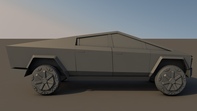 tesla cybertruck Modelo 3D .c4d .max .obj .3ds .fbx .stl .blend 