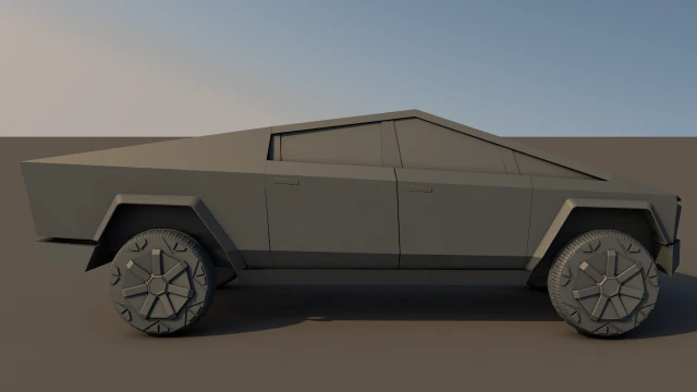 cybertruck tesla Modello 3D .c4d .max .obj .3ds .fbx .stl .blend 