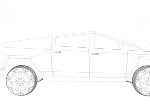 tesla cybertruck Modelo 3D