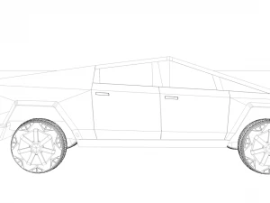 cybertruck tesla Modello 3D