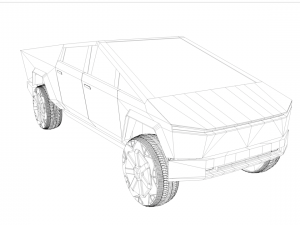 tesla cybertruck Modelo 3D
