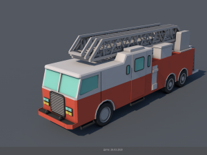 fire engine 3D Модель