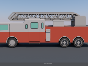 fire engine 3D Модель