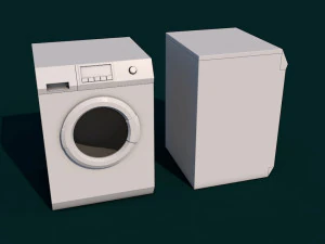 वॉशिंग मशीन 3D मॉडल