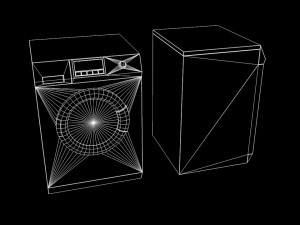 washing machine 3D मॉडल
