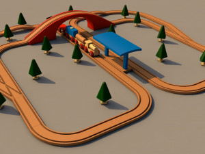 toy train 3D मॉडल