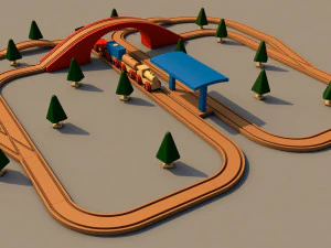toy train 3D Model
