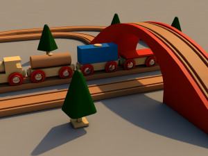 toy train 3D मॉडल