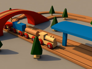 toy train 3D मॉडल