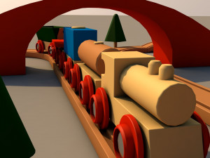 toy train 3D मॉडल