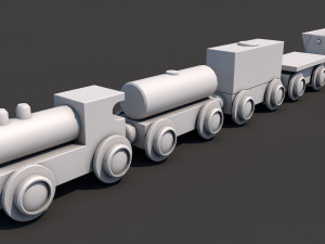 toy train 3D मॉडल