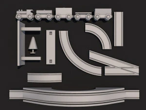 toy train 3D Model
