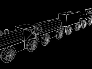 toy train 3D मॉडल