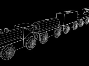 toy train 3D Model