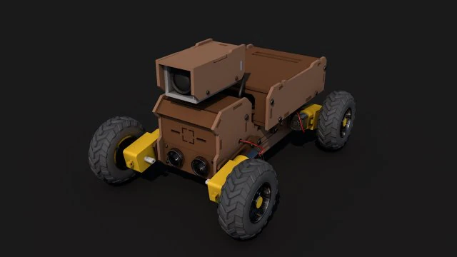 arduino rover kit 3D Model .c4d .max .obj .3ds .fbx .stl .blend 