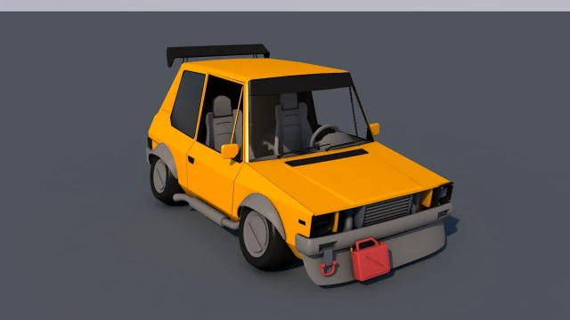 мікролітражка 3D Модель .c4d .max .obj .3ds .fbx .stl .blend 