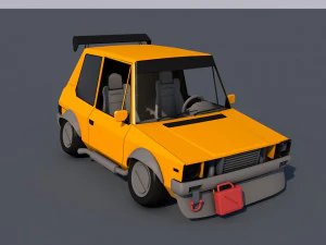 mini-voiture Modèle 3D