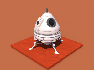 Martian module 3D Model