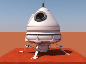 Martian module Modèle 3D