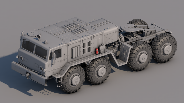 MAZ-537 Modelo 3D .c4d .max .obj .3ds .fbx .stl .blend 