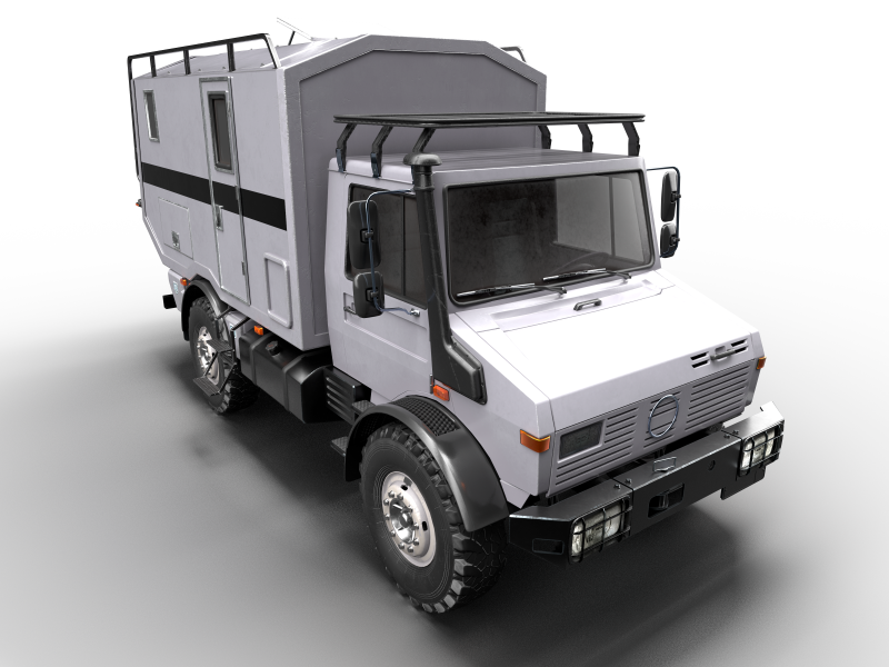 Unimog 435 3D Model .c4d .max .obj .3ds .fbx .stl .blend 