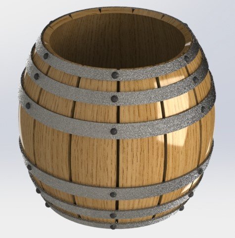 barrel toothpicks 3D 프린트 모델 .c4d .max .obj .3ds .fbx .stl .blend